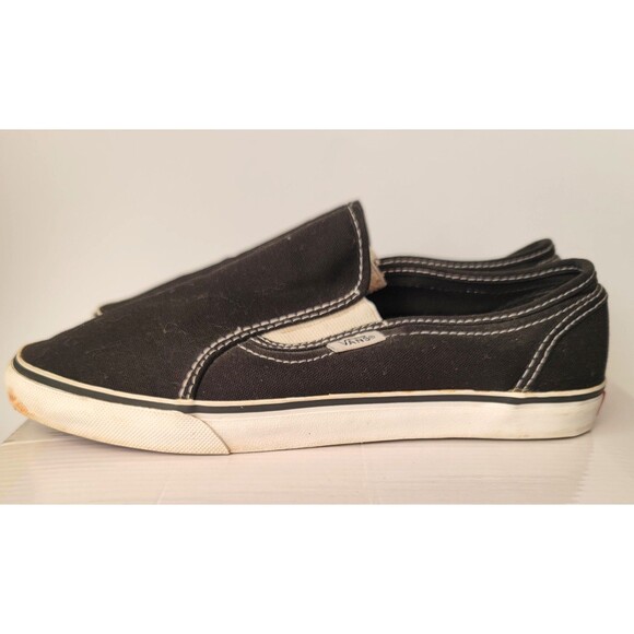 Vans Era Lo Pro Slip-on Shoes Women's Size 6 Men's 4.5 Black Fabric Canvas - Picture 2 of 10